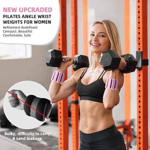 Ankle Weights for Women and Men, Adjustable Wrist Weighted Training Bracelet for Home Gym Workout, Strength Training Walkin Running, Foot weights for exercise,2pc on Set thumbnail 3