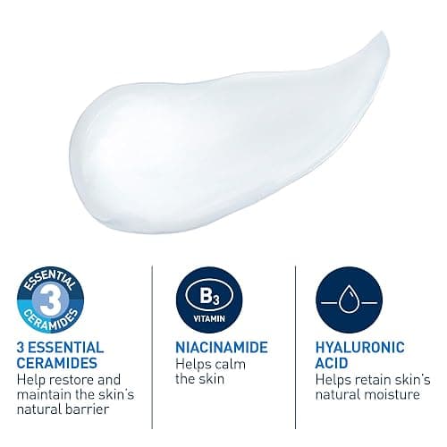 CeraVe Ultra-Light Moisturizing Gel Cream, Lightweight Face Moisturizer with Ceramides, Niacinamide & Hyaluronic Acid. Oil Free, Fast Absorbing and Fragrance-Free, Dermatologist Recommended, 52 mL thumbnail 3
