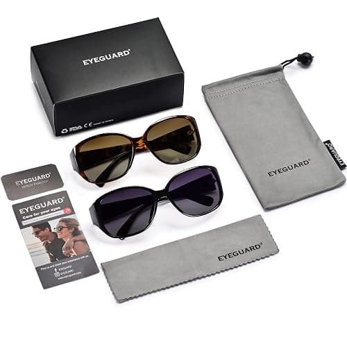 EYEGUARD Polarized Sunglasses for Women Retro Vintage Driving Sun glasses UV400 Protection thumbnail 6