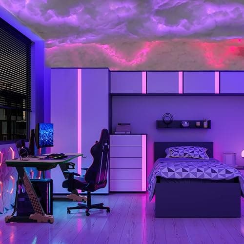 fusehome Cloud Light, Thundercloud LED Light 3D Cotton Lightning Cloud Colorful Atmosphere DIY Creative Night Light For Gaming Room, Club, Bar, DJ Party,16 Feet thumbnail 9
