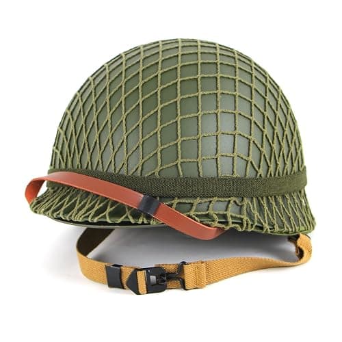 WW2 Version WWII US M1 Helmet Steel with Chin Strap Adjustable thumbnail 2