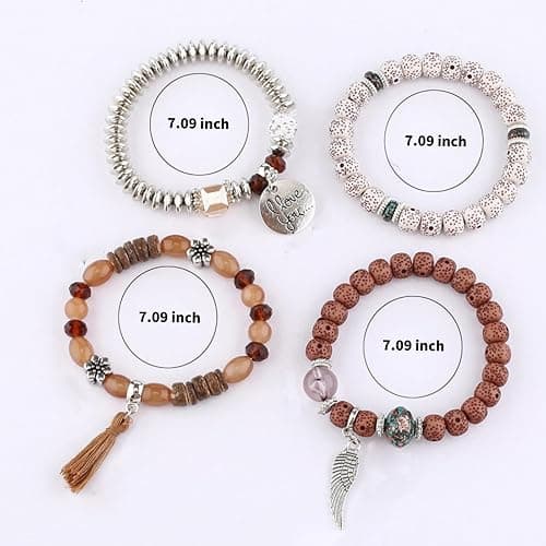 Julpsk Therian Stuff Grunge Emo Crochet Cat Ears Hat Striped Fingerless Gloves Stackable Bracelets thumbnail 7
