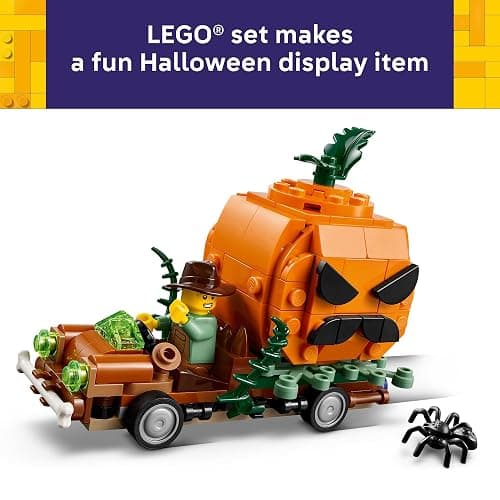 LEGO Jack-O'-Lantern Pickup Truck 40822 | Building Toys for Boys & Girls, Ages 8+, Halloween Decor & Craft, 177 pieces, Gift for Kids thumbnail 3