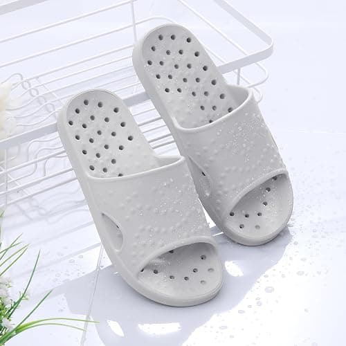 shevalues Shower Shoes for Women Men with Arch Support Quick Drying Pool Slides Lightweight Beach Sandals with Drain Holes | Arch Support, Quick Drying, Drain Holes, Lightweight thumbnail 2