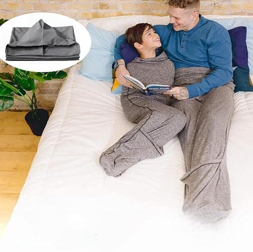 Compression Sleep Sack, Ultra-Lightweight Wearable Blanket for Stress & Anxiety Relief, Breathable Stretch Fabric Sleep Pod. thumbnail 3