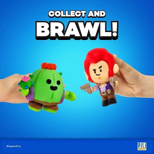 P.M.I. Brawl Stars Action Figures | 2-Pack Articulated Toys with Movable Arms & Legs | Includes Leon & Spike or Bo & Crow (Random) | 4.5" Official Licensed Collectibles for Gamers & Fans thumbnail 6