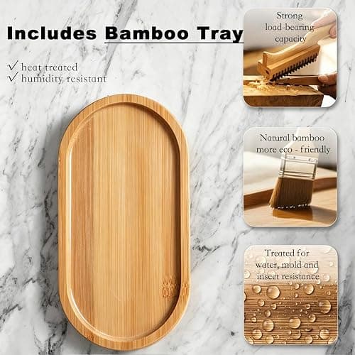 Dish Soap Dispenser for Kitchen, Hand Glass Soap Dispenser Set with Pump, Tray, Funnel for Bathroom, Shower, Laundry, Liquid, Lotion (Gold 2 Pack 18 Oz Clear Bottles with 12 Stickers) thumbnail 6
