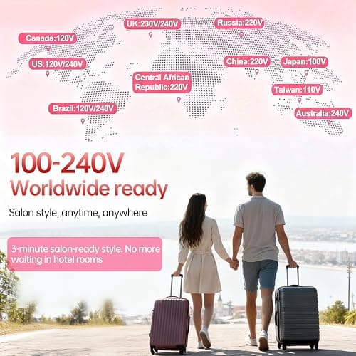 Hahahope 1.5 Inch Thermal Brush, Heated Round Brush for Blowout Look with Negative Ions & Ceramic, 30s Fast Heating Curling Iron with 10 Temperature Settings for Volumizing, Travel Hair Styling Tool thumbnail 5