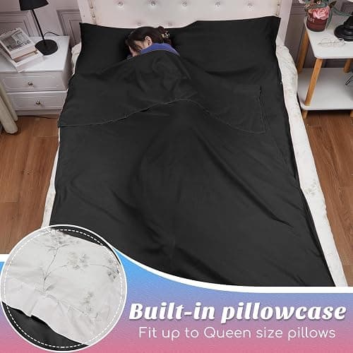 Irenare Self Tan Sleep Sack Reusable Body Self Tanners Lightweight Breathable Tanning Sleeping Sac for Bed Travel Sleeping Bag thumbnail 2