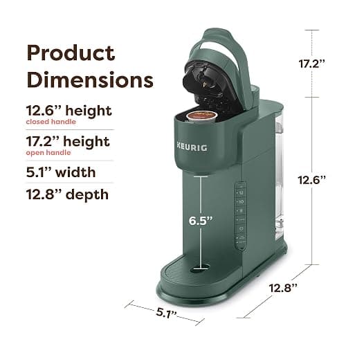 Keurig K-Express Single Serve K-Cup Pod Coffee Maker, 3 Brew Sizes, Strong Button Feature, 42oz Removable Reservoir, Evergreen thumbnail 2