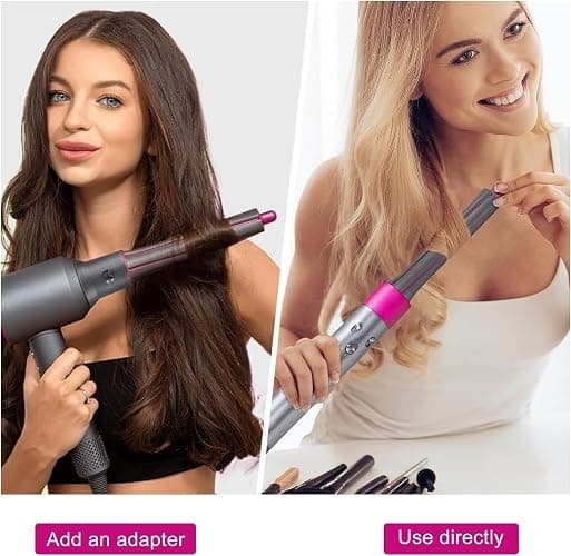 Hair Curling Iron Barrels & Round Brush Attachment for Dyson Supersonic Hair Dryer, 5 in 1 Hair Tools Replacement Parts Automatic Curling Suit, Accessories for Multiple Hair Styles thumbnail 6