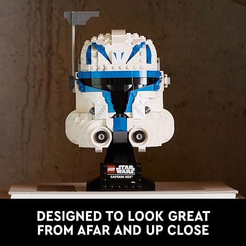 LEGO Star Wars Captain Rex Helmet Building Set, The Clone Wars Collectible Model for Adults, Star Wars Memorabilia, 75349 thumbnail 4