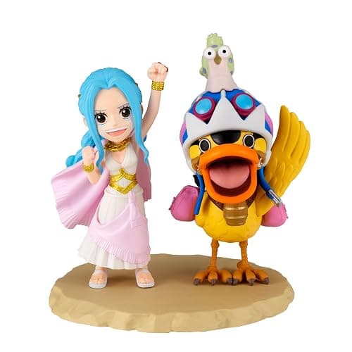 Banpresto - One Piece - Log Stories - Nefertari Vivi & Karoo, Bandai Spirits World Collectable Figure - Image 1