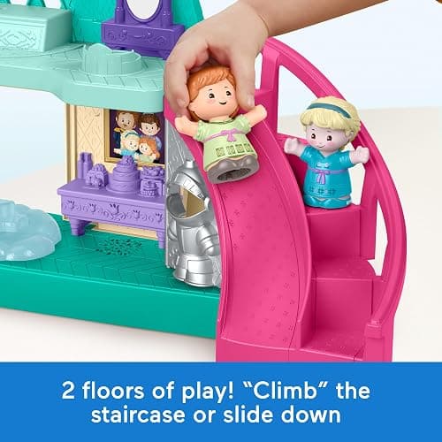 Fisher-Price Disney Frozen Arendelle Castle Playset with Lights & Sounds Little People, 2 Character Figures, Toddler Toys (Amazon Exclusive) thumbnail 5