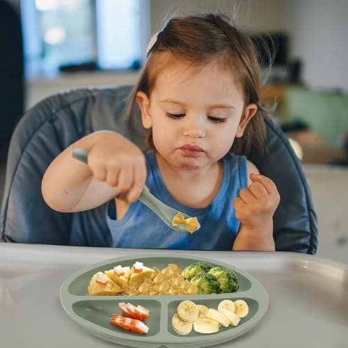 Eascrozn 6 Pack Silicone Baby Spoons, Baby Spoons Self Feeding 6 Months+, BPA Free, Soft Tip Baby Utensils Feeding Spoon, Baby Led Weaning Supplies, Dishwasher and Boil Safe thumbnail 2