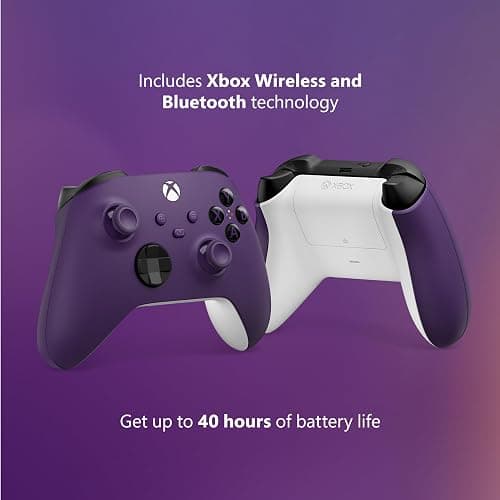 Xbox Core Wireless Gaming Controller – Astral Purple Series X|S, One, Windows PC, Android, and iOS thumbnail 6