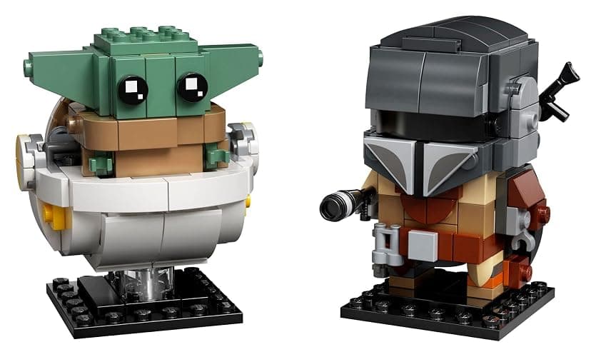 LEGO BrickHeadz Star Wars The Mandalorian & The Child 75317 'Baby Yoda' Building Toy, Collectible Model Figures Set, Gift Idea for Teens thumbnail 5