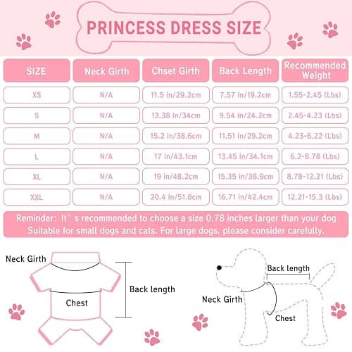 Dog Dresses, Fashion Pet Dog Clothes, Striped Mesh Puppy Dogs Princess Dresses (Pink, Small) thumbnail 2