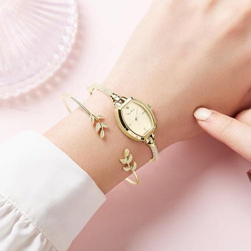 Petite Bracelet Watch for Women, Gifts for Girlfriend Diamond Dress Analog Watch Waterproof thumbnail 5