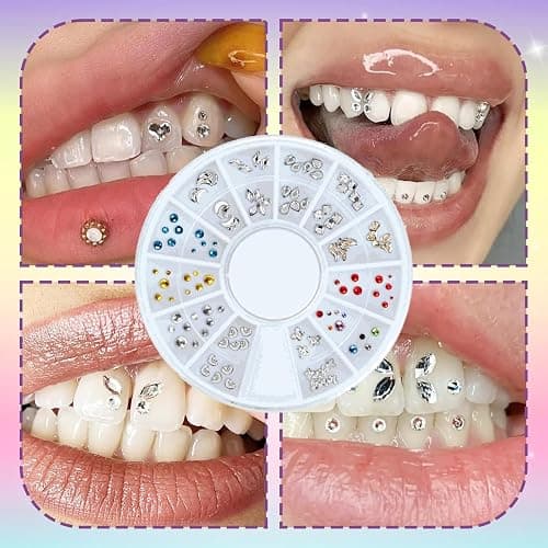 DIY Tooth Gems Kit - Elegant Removable Tooth Gems for Women – Shiny Diamond Crystal Teeth Jewelry. Trendy, Fashionable & Long-Lasting Dental Decor. Perfect for Parties & Special Occasions thumbnail 5