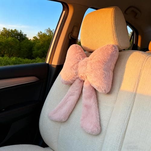 QPQPTT Bow Pillow, Bow Cushion, Pink Cushion, Soft Plush Decorative Pillow, Elegant Bow Design for Home Decor, Comfortable Throw Pillow for Sofa, Bed, Car, for Women thumbnail 6