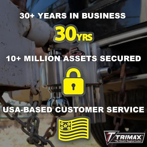 Trimax - UMAX 25D - Trailer Lock for Hitch, Dual Purpose Transforms to U Lock - Trailer Hitch Lock for 1-7/8" - 2-5/16" Couplers, All Coupler Types thumbnail 6