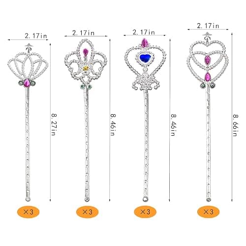 PPXMEEUDC Fairy Magic Dress-Up Wand Set Princess Wand Girl Dress-Up Game Costume Cosplay thumbnail 3