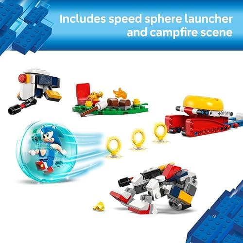 LEGO Sonic The Hedgehog : Sonic’s Campfire Clash, Collectible Gaming Toy for Kids and Video Game Fans, Fun Buildable Playset for Boys and Girls Aged 7 and Up 77001 thumbnail 3