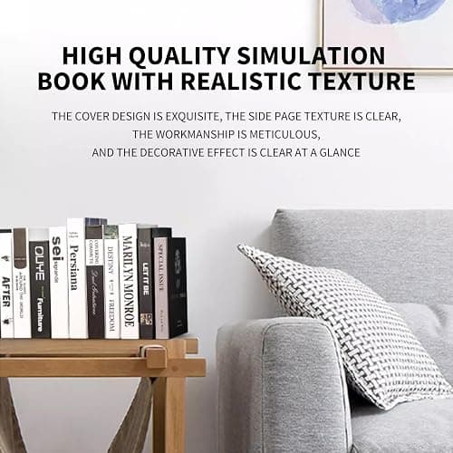 YSOOUA 4 Stück Deko Bücher für Heimdekor Dekorative Bücher Dekobücher Faltbare Gefälschte Bücher Kartonschachtel nur Gefälschte Bücher Display Bücher für Couchtisch Regale Dekobücher für Büro (A) thumbnail 4