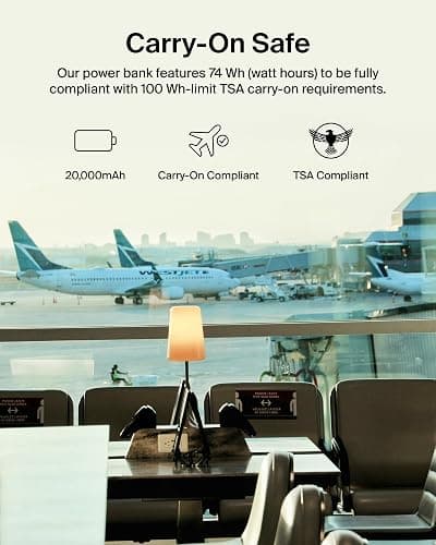 Belkin Portable Charger, Power Bank with Integrated Cable 20000 mAh 30W - Fast Charging USB C Power Delivery - iPhone 17, Air, Pro, Pro Max, iPad, AirPods, Apple Watch, Galaxy S25, & More - Pink thumbnail 2