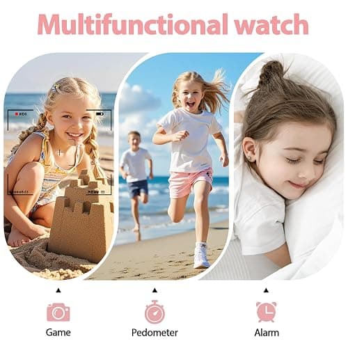 AXYWINBO Kids Smart Watch for Girls Boys 4g GPS Call Text-Smart Watch for Kids Game Camera Pedometer Alarm Clock Calculator-Kid Watches for Girls Boys 4-12 Ages Gifts Pink thumbnail 5