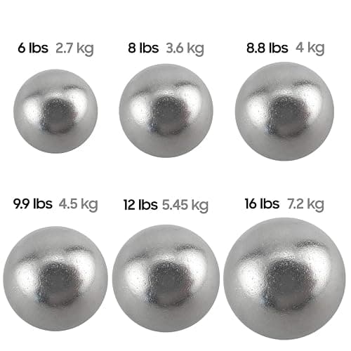 10Cent Sports Iron Shot Put (2.7kg to 7.2kg) (6lb to 16lb) thumbnail 3