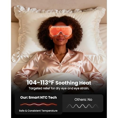 BOB AND BRAD Eye Massager FSA Eligible/HSA Eligible, EyeOasis 2 Temple Massager with Heat, Smart Eye Mask for Migraine with BT Music, Reduce Dry Eyes Improve Sleep, Christmas Gifts for Women Mom Wife thumbnail 3