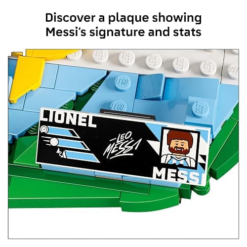 LEGO Editions Lionel Messi – Soccer Highlights - Building Set for Boys & Girls, Ages 10+ - Collectible Soccer Gift with Plaque - Kids Bedroom or Shelf Decor - 43011 thumbnail 4