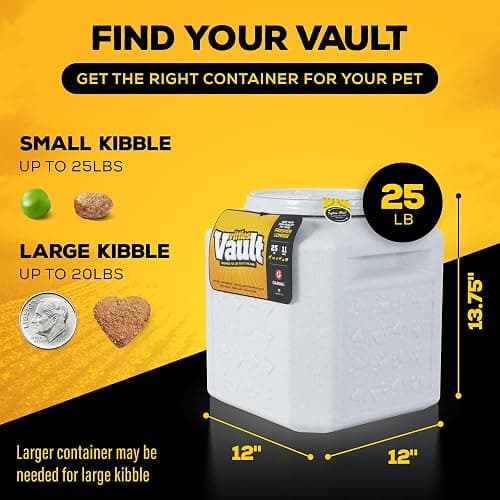 Gamma2 Vittles Vault Pet Food Storage Containers - Sealed Dog and Cat Food Storage Container, Fits up to 25lbs, Made in the USA - [12"L x 13.75"H] thumbnail 2