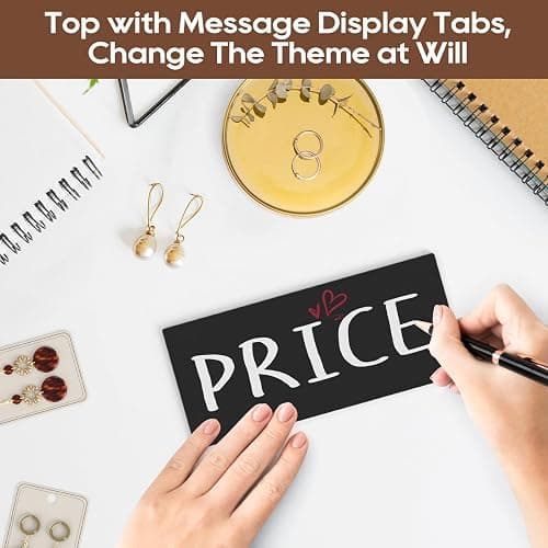 ORLESS Earring Display for Vendors, 40 Hooks Rotating Jewelry Display Stand for Selling, Necklace Display Stands Earring Cards for Selling Bracelets, Jewelry Towers (Black) thumbnail 5