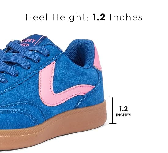 LUCKY STEP Women's Retro Fashion Sneakers Classic Casual Walking Shoes Non Slip Comfort Skate Shoes thumbnail 4