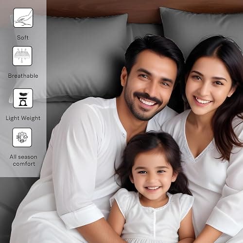 Linenwalas Eucalyptus Tencel Bed Sheet Set Queen Size 4Pc - Lyocell Silk 16" Deep Pocket Sheets - Soft Breathable & Cooling Sheets Set for Hot Sleepers (Queen, Charcoal Gray) thumbnail 5