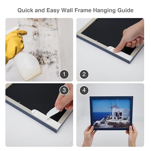 Gisde Large Picture Hanging Strips Heavy Duty, 24-Pairs(48 Strips) Sticky Picture Hangers for Walls No Damage Wall Picture Hangers Without Nails Refill Adhesive Poster Strips(Large-24 Pairs) thumbnail 4