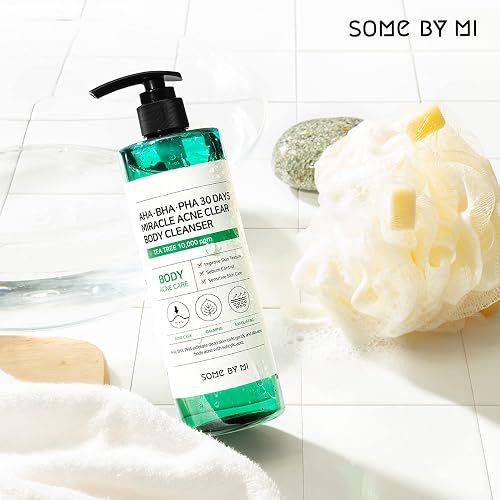 SOME BY MI AHA BHA PHA 30 Days Miracle Acne Clear Body Cleanser – 13.5oz, 400ml – Daily Exfoliating Tea Tree & Salicylic Acid Acne Body Wash – Deep Cleanses Sebum, Oil & Impurities – Korean Skin Care thumbnail 3