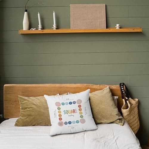 Counseling Office mental health decor feelings pillow covers 18x18, Calm Down Corner Supplies Decor, Counseling Office Must Haves, classroom calming corner kids School Psychology Therapist Gifts - White thumbnail 8