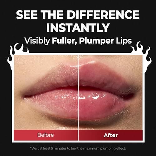 Laka Spicy Lip Plumper - Maximum Strength (#01 Pineapple) 0.14 fl.oz | Intense Plumping & Volumizing for Experienced Users | Fuller-Looking Lips | Clear, Dewy, Non-Sticky | Korean Lip Makeup thumbnail 4