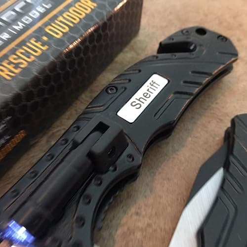 MTECH USA TAC Force TF-835 Series Spring Assist Folding Knife, Two-Tone Half-Serrated Blade, 4.5-Inch Closed thumbnail 3
