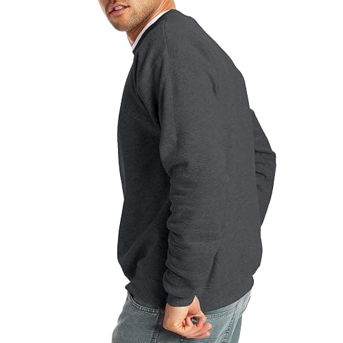Hanes Men's Sweatshirt, EcoSmart Fleece Crewneck Sweatshirt, Big & Tall Available, 1 or 2-Pack thumbnail 2