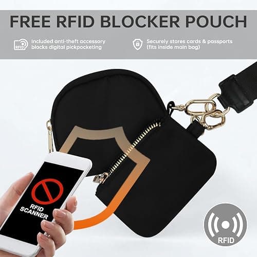 Bum Bag Crossbody Bags for Women Fashion Waist Packs Large Fanny Packs Belt Bag Checkered Purse Handbags Wallets Purses Trendy Shoulder Bag (Black-new, One Size) thumbnail 2
