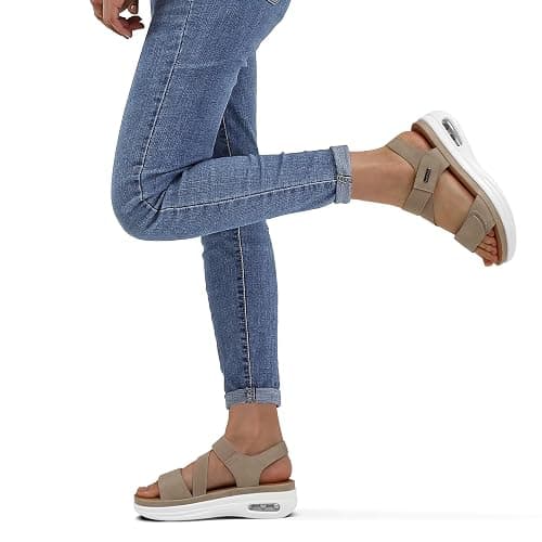 mysoft Women's Summer Walking Sandals Air Cushion Support Platform Ankle Strap Shoes Comfortable Casual Wedge Sandals thumbnail 3