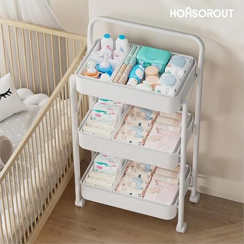 Homsorout Drawer Organisers Foldable Drawer Dividers - 10 Pack Fabric Clothes Wardrobe Storage Boxes Drawer Dividers Cubes for Baby Clothing, Socks, Underwear, Ties, Bedroom - White thumbnail 5