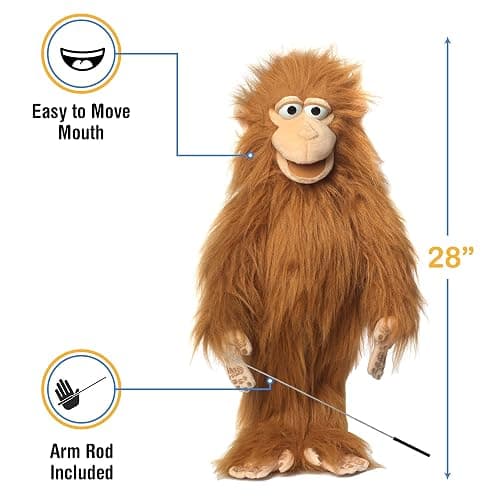 28" Silly Monkey, Full Body, Ventriloquist Style Puppet thumbnail 2
