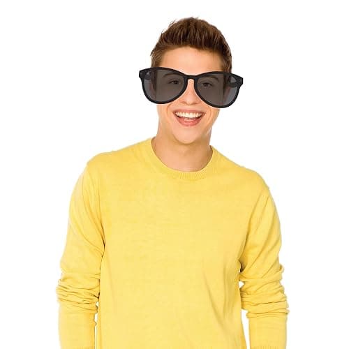 Beistle Black Jumbo Glasses – 2 Pack, Oversized Plastic Costume Eyeglasses, Large Novelty Eyewear for Spirit Wear, Theme Parties, Stage Costumes, Photo Booth Props, Theatrical Events & Display Use - Image 1