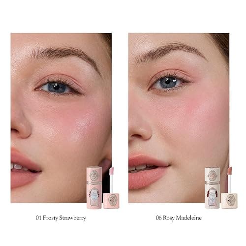 Flower Knows Strawberry Cupid 12-Piece Makeup Gift Box Set,Lip Cream×2+Liquid Blush×2+Makeup Palette×1+Hand Mirror×1+Solid Perfume×1+Hair Clip×1+Cushion Powder Puff×2+Eyeshadow Brush×1+Gift Box×1 thumbnail 4